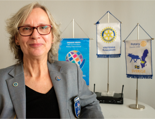 Distriktsguvernör Anna Mohlén Lauridsen besökte oss.