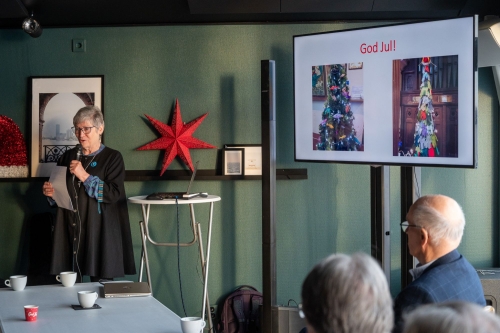 Susann Senter avslutade terminen med en Julbetraktelse