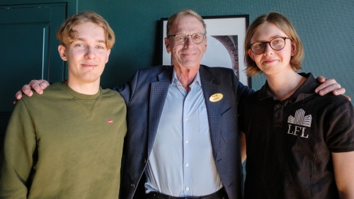 LFL Marketing UF Årets Tjänst tillsammans med vår Jury-medlem Bertil Wrethag