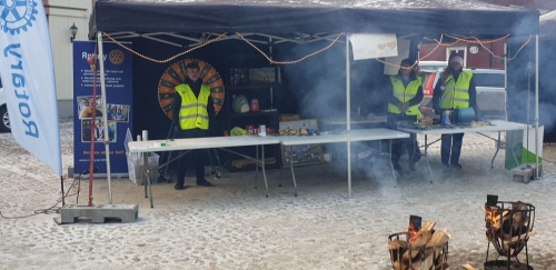 Rotary-tältet med Roulettehjul och lotteriförsäljning