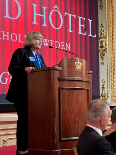 Världspresident Stepahanie Urchick besökte Grand Hotell i Stockholm 2025-04-23.